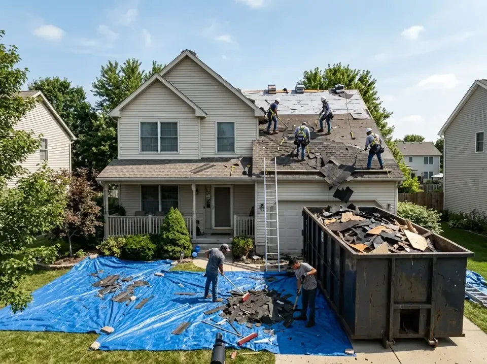 roof-replacement-debris-remova-004 — frequently asked questions, Cheapest Dumpster Rentals in Poplar Grove, IL